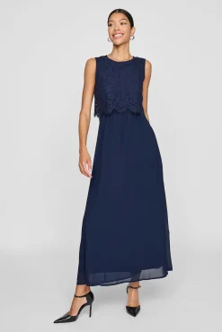 Vila Vestidos-Vestido de festa longo Azul