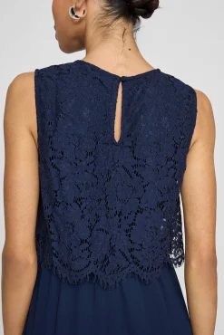 Vila Vestidos-Vestido de festa longo Azul