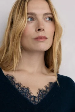 Pedro del Hierro Vestidos-Vestido de malha Azul