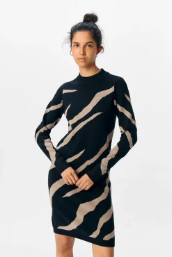 Object Vestidos-Vestido de malha estampado Multicolorido