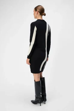 Object Vestidos-Vestido de malha estampado Preto