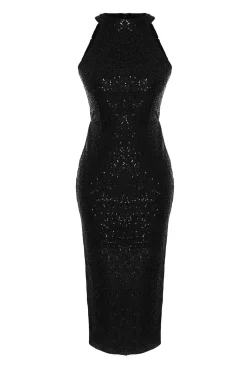 Trendyol Vestidos-Vestido de noite preto