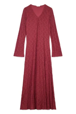 Slowlove Vestidos-Vestido de renda de manga comprida Granada