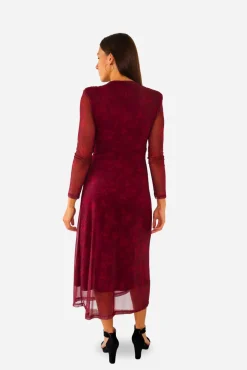 Cuplé Vestidos-Vestido de tule com estampado floral Granada