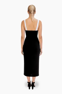 Cuplé Vestidos-Vestido espartilho Preto