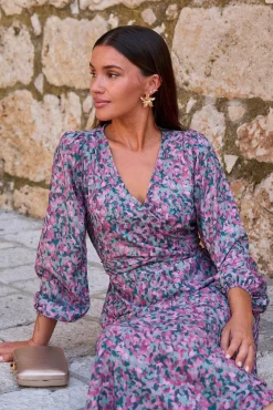 Polín Et Moi Vestidos-Vestido estampado Cirila Multicolorido