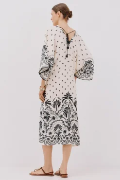 Cortefiel Vestidos-Vestido estampado com franzidos Impress&atilde;o