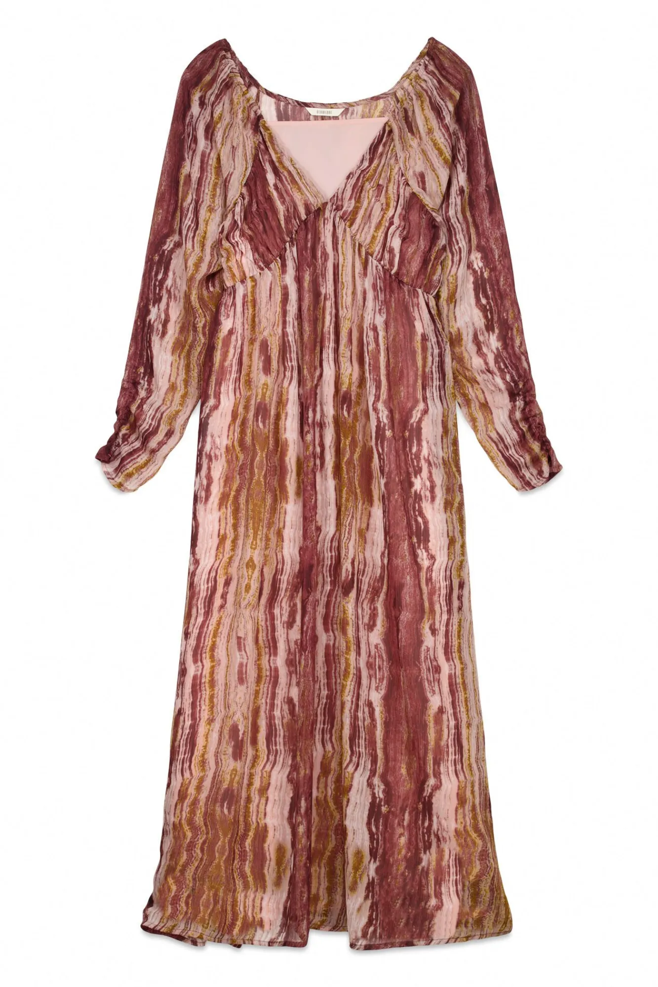 Slowlove Vestidos-Vestido estampado com franzidos Multicolorido