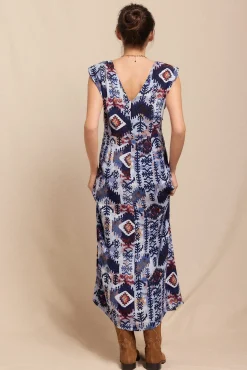 Slowlove Vestidos-Vestido estampado com ombreiras Multicolorido