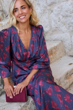 Polín Et Moi Vestidos-Vestido estampado de flores Azul