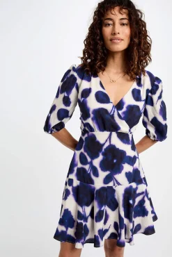 Morgan Vestidos-Vestido estampado flare Multicolorido