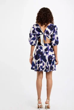 Morgan Vestidos-Vestido estampado flare Multicolorido