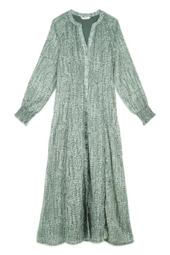 Slowlove Vestidos-Vestido estampado fluído Verde