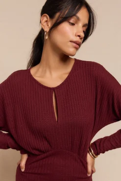 Slowlove Vestidos-Vestido estruturado com manga morcego Granada