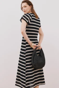 Cortefiel Vestidos-Vestido estruturado riscas Impressão