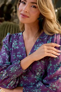 Polín Et Moi Vestidos-Vestido floral Roxo