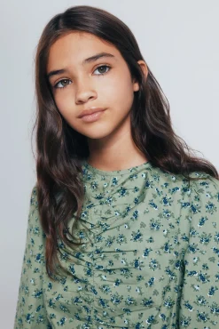 Springfield Kids Vestidos-Vestido flores menina verde