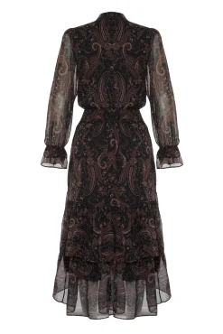 Trendyol Vestidos-Vestido gola halter estampado