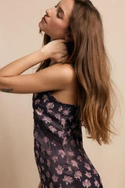 Slowlove Vestidos-Vestido lencero Roxo