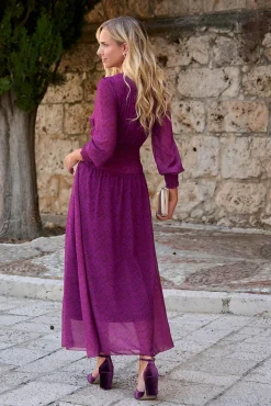 Polín Et Moi Vestidos-Vestido longo berinjela Roxo
