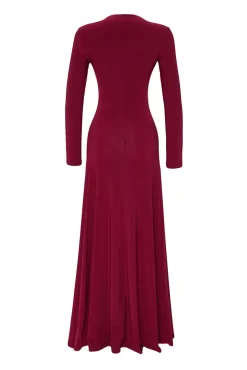 Trendyol Vestidos-Vestido longo com decote em V estampado