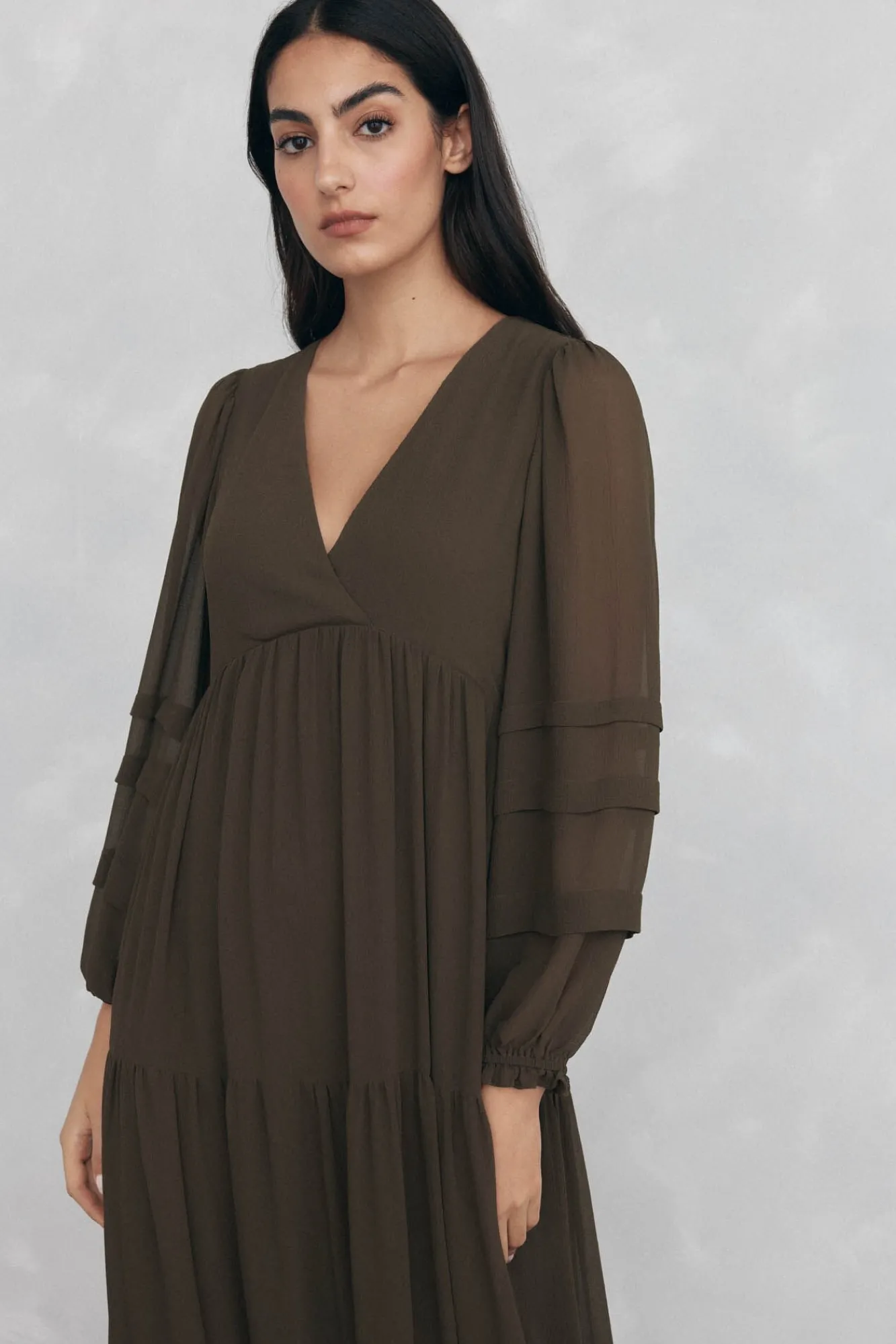 Pedro del Hierro Vestidos-Vestido longo com detalhe de cordão Verde