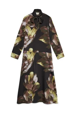 Vero Moda Vestidos-Vestido longo com laçada Preto