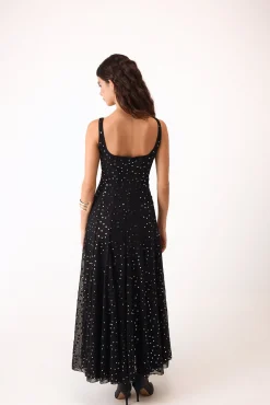 Pedro del Hierro Vestidos-Vestido longo espelhado Preto