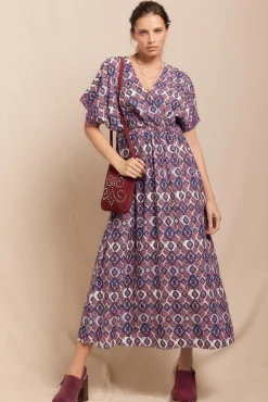 Slowlove Vestidos-Vestido longo estampado Multicolorido