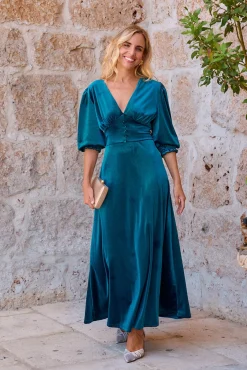 Polín Et Moi Vestidos-Vestido longo Tina Azul