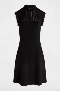 Morgan Vestidos-Vestido malha curto evasé Preto