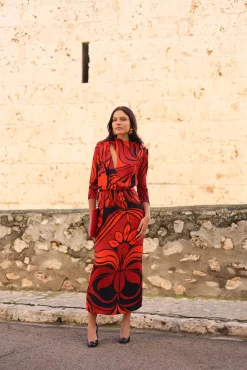 Panambi Vestidos-Vestido Mali Vermelho