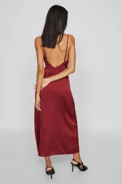 Vila Vestidos|Camisolas-Vestido midi acetinado Granada