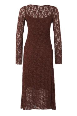 Trendyol Vestidos-Vestido midi com costas abertas cru