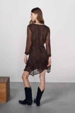 High Spirits Vestidos-Vestido moreno castanho